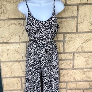 Jumpsuit shorts Black & White Light Stretch med